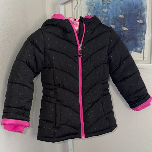 Other - Girls Puffer Coat with Hood - Size XS (4-5)